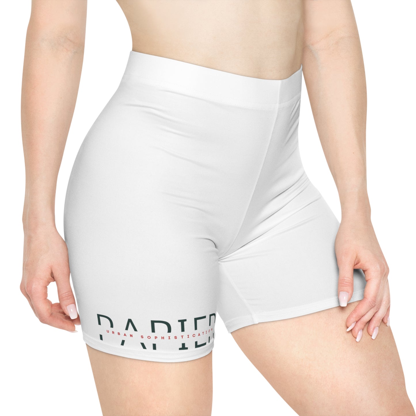 Women's Biker Shorts - White